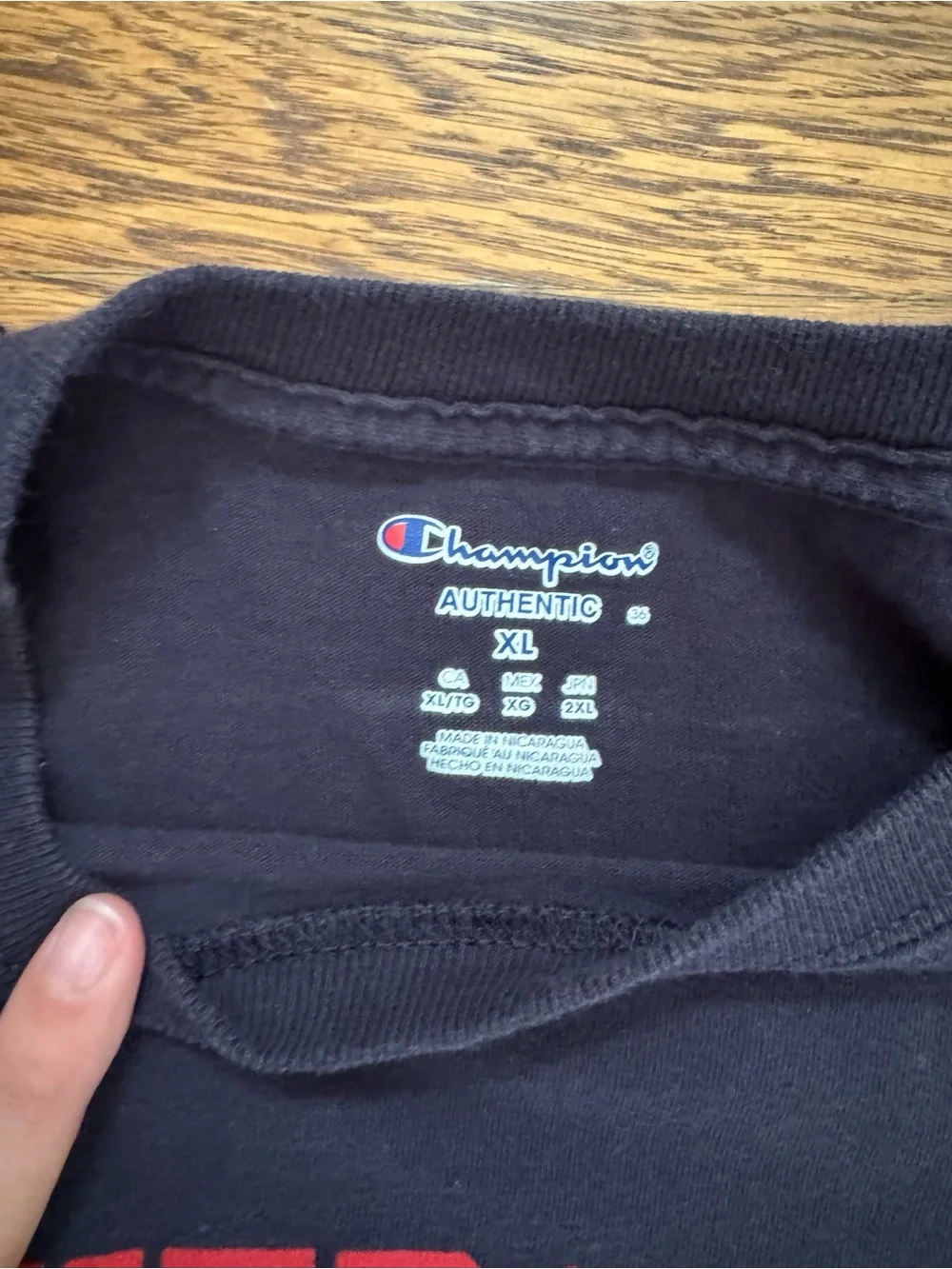 Champion University of Dayton Tee, size XL